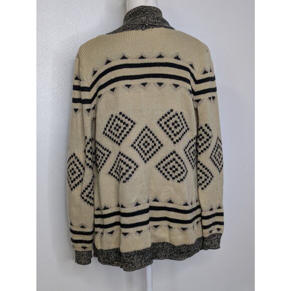 Charming Charlie Beige Size Small Open Cardigan Black Beige Long Sleeve - Picture 4 of 8